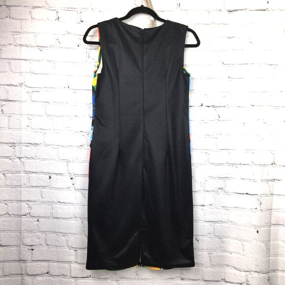 A1 Studios All Over Multicolor City Graphic Bodycon Streetwear Dress Junior XL - Picture 4 of 12